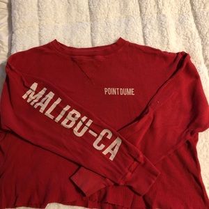PacSun Cropped Malibu Long Sleeve Tshirt